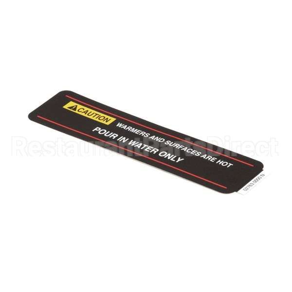 02763.0000 Compatible Bunn Decal, Caution-Hotsurf/Pourin