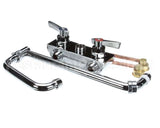 03000465 Glastender Faucet, Backsplash Mount With 18" Double