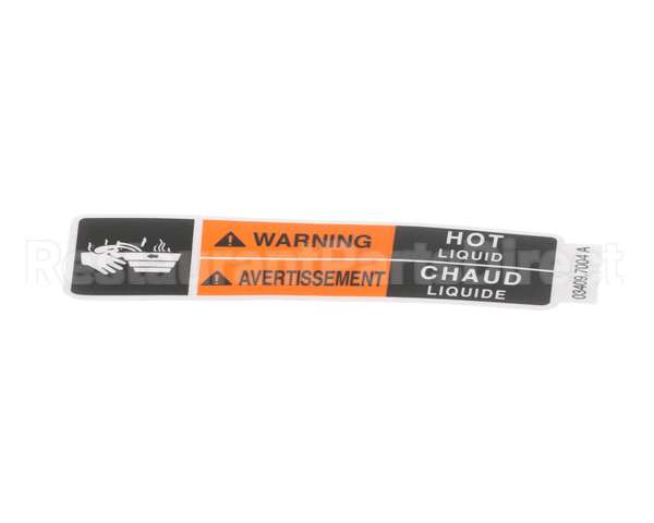 03409.7004 Bunn Decal, Wrn-Hot Liq 15.4Rad Eng/Fr