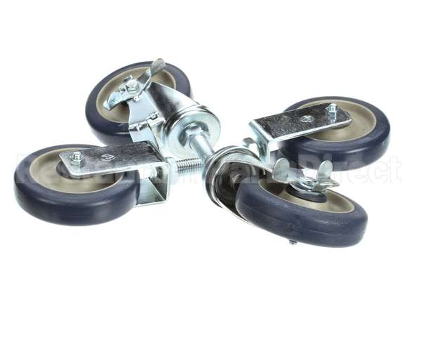 039542 Keating Caster 5 Fryer Set Of 4- 2 Swi