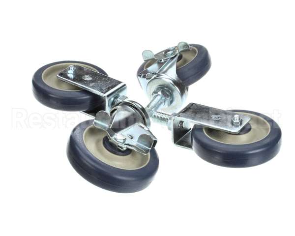 039542 Keating Caster 5 Fryer Set Of 4- 2 Swi