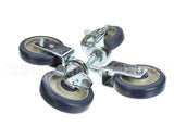 039542 Keating Caster 5 Fryer Set Of 4- 2 Swi