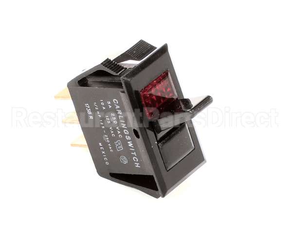 04351.0000 Bunn Switch,On/Off-Blk Red Lens120