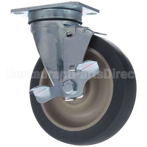 0569-306-BK Compatible Crescor Plate Mount Caster W/Brk 5 W 2-3/8 X 3-5/8