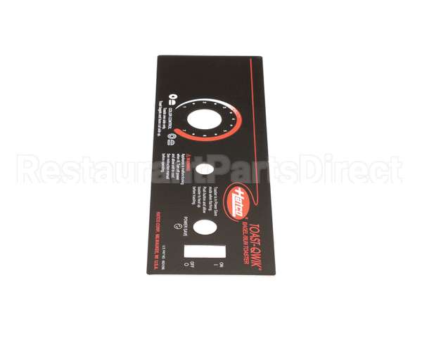07.01.289.00 Hatco Control Plate,Tq Bagel,No Heat