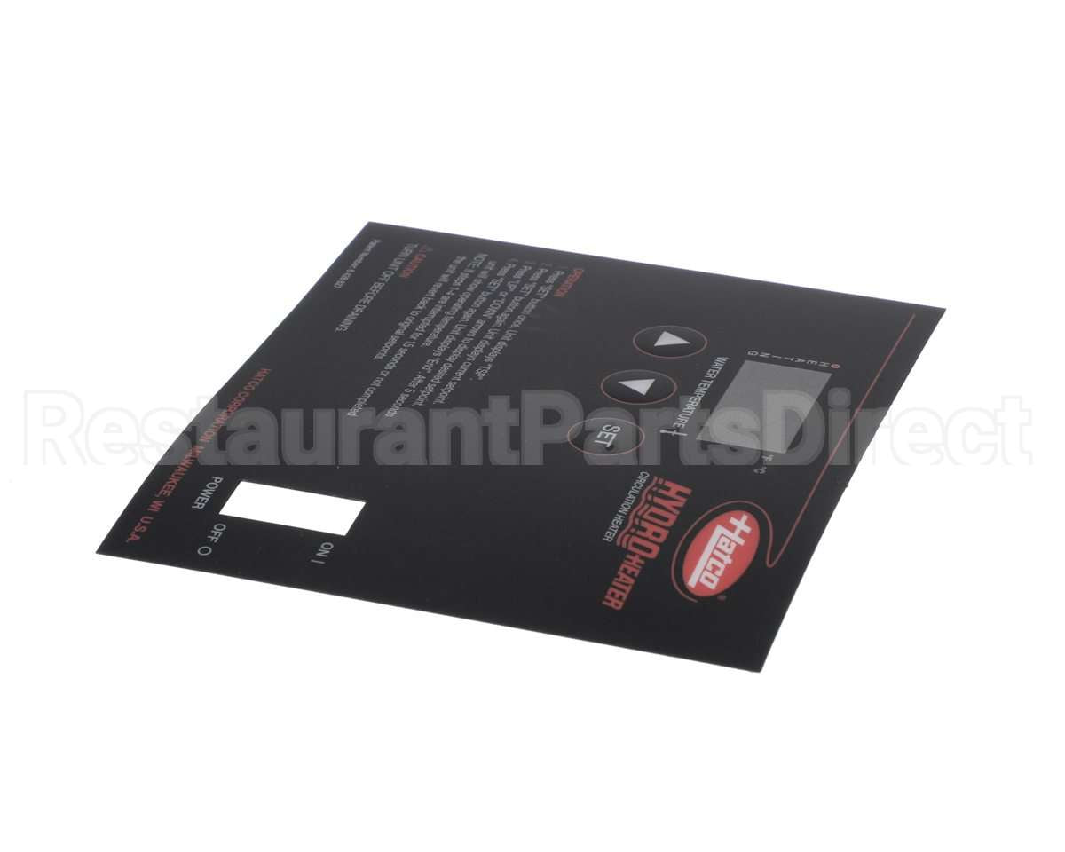 07.03.422.00 Hatco Control Decal,Hh2