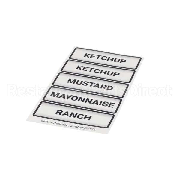 07131 Compatible Server Decal Set Condiment