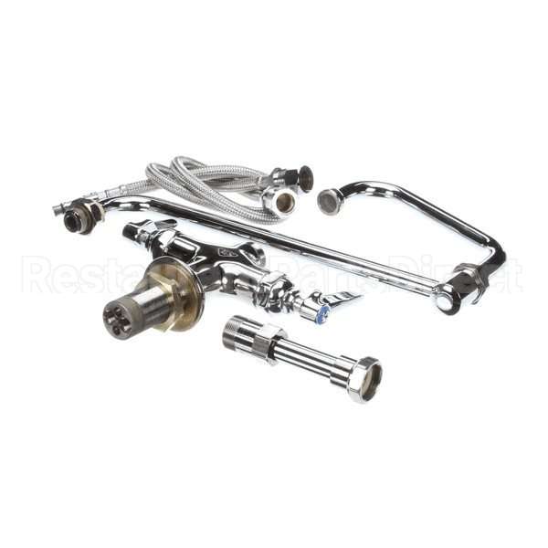 091877 Compatible Groen Double Pantry Faucet W/ 5" Riser, 11"+ 6" Spout