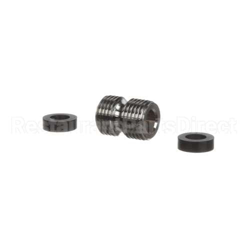 098A T&S Brass 3/4-14Un Male X Male Fitting W/ Hose Was