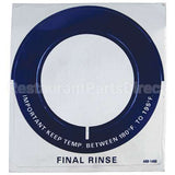 0A-691460 Compatible Stero Decal - Temp Gauge