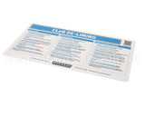 0F-047614 Hobart Label, De-Lime Instructions (T