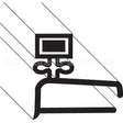1-100V16-0271C Compatible Baxter Gasket, Door (Magnetic, 75")