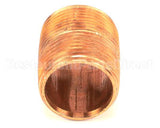 10-8287 Market Forge Close Nipple 1 Ips, Brass