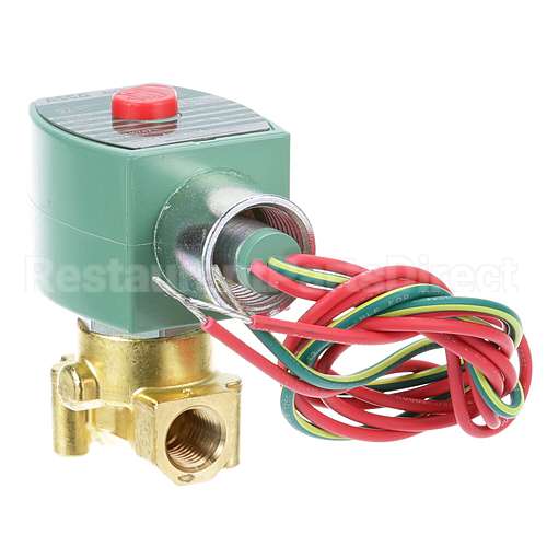 100V17-00075 Compatible Hobart Solenoid Valve 1/4" 110/120V