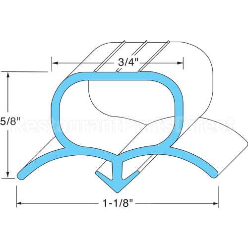 10310-12 Compatible Prince Castle Door Gasket 24 5/8" X 26 1/4"