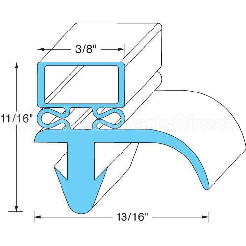 10310-44 Compatible Prince Castle Door Gasket 25 5/8" X 27"