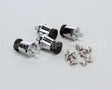 10314-95 Silver King Kit Leg 1In Silver W/ Rubber P