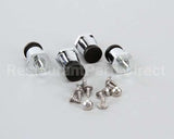 10314-95 Silver King Kit Leg 1In Silver W/ Rubber P