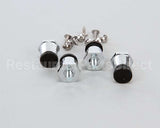 10314-95 Silver King Kit Leg 1In Silver W/ Rubber P