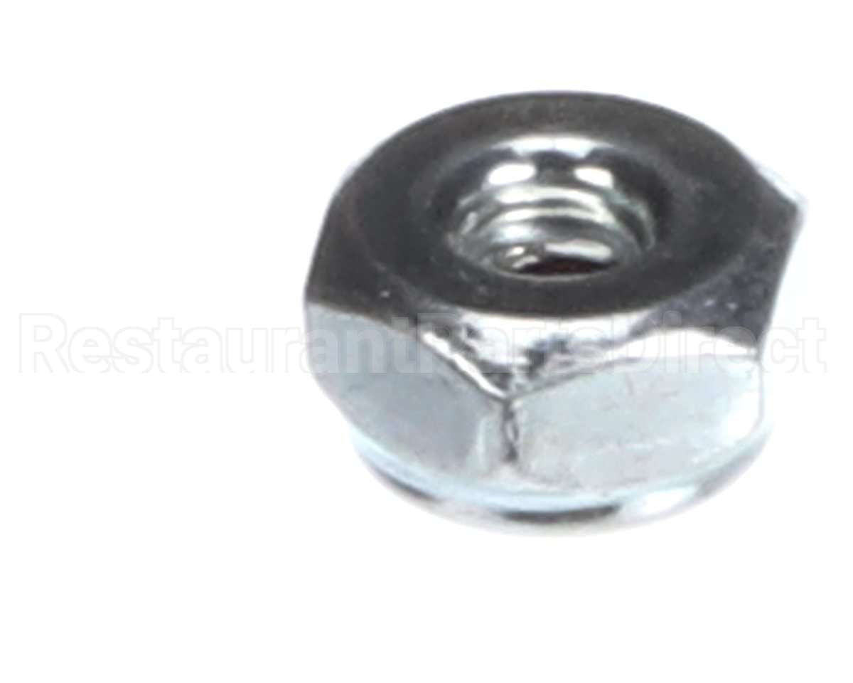 104223 Cleveland Nut;Hex;Lock;6-32;Pltd; Nylon