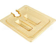 10511U13 Compatible Carlisle Foodservice Lidfoodpan, Sixth, Notch, Amber