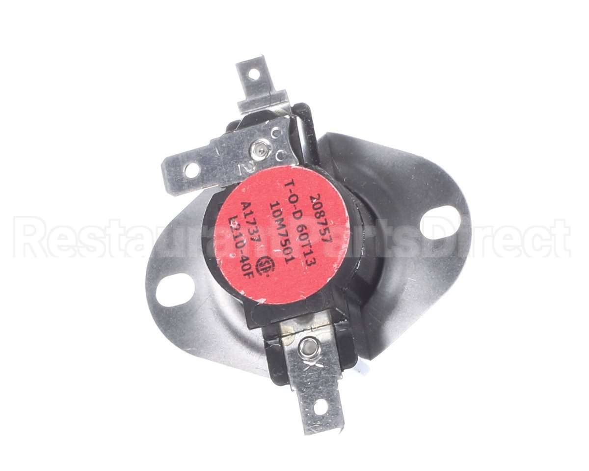 10M75 Lennox Limit Control-Label Black W/ Red