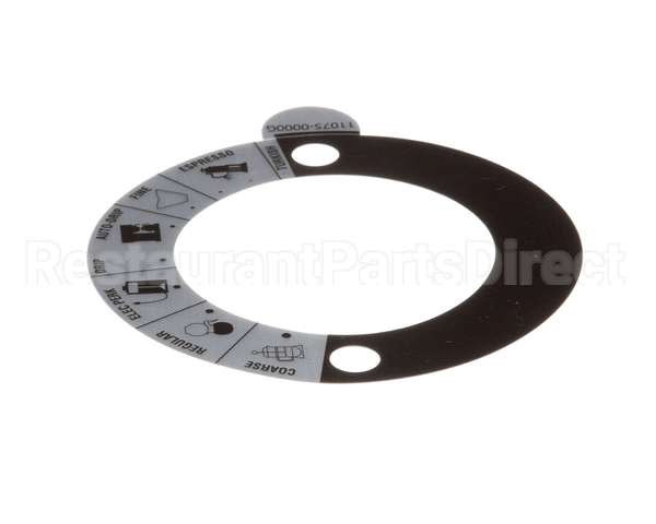 11075.0000 Bunn Decal, Grind Select-Dial