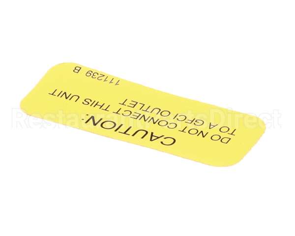 111239 Cleveland Label;Gfci Warning