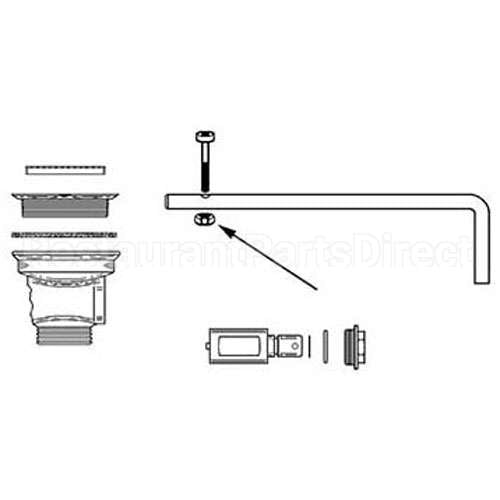11177 Compatible Fisher Nut, Locking (8-32 Thd)