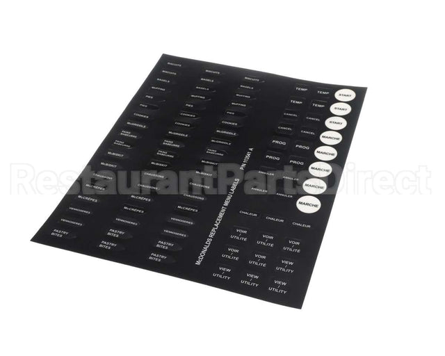 113541 Garland Mcdonalds Replacement Menu Lab