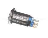 11392 Halton Blue Illum Metal Push Button