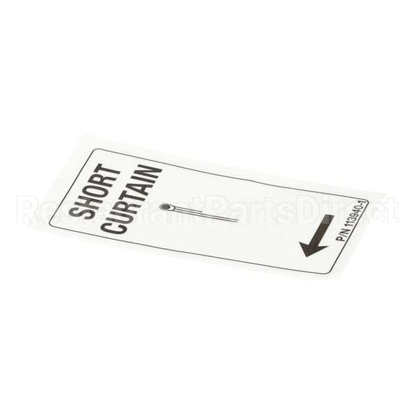 113940-1 Compatible Champion Label Curtain Rl Short