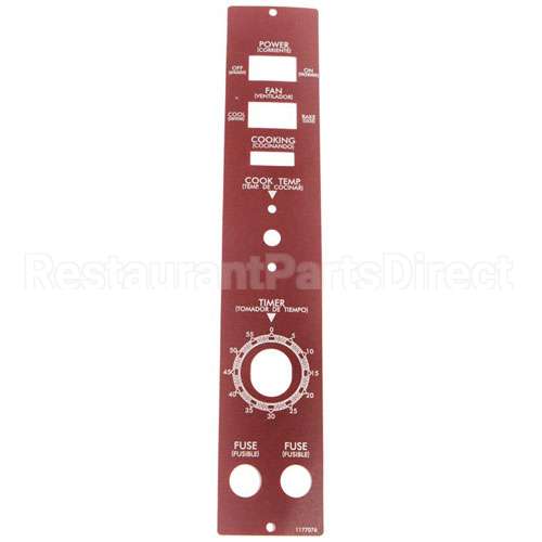 1176155 Compatible Toastmaster - Middleby Marshall Maroon Polypanel
