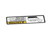 122853 Groen Label, Caution Steam