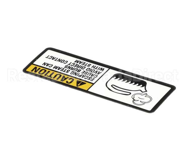 122853 Groen Label, Caution Steam