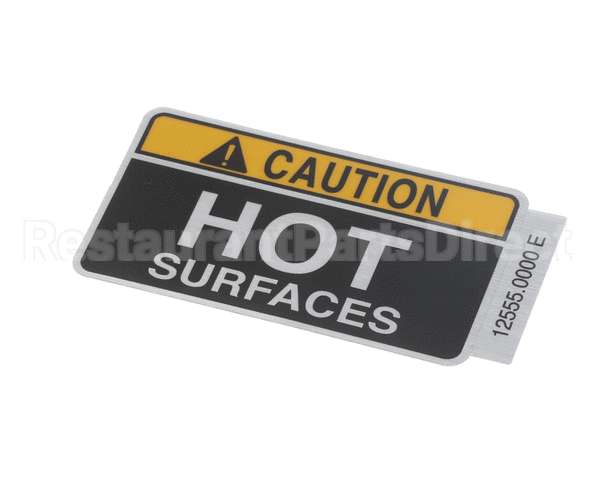 12555.0000 Bunn Decal, Caution Hot Surfaces