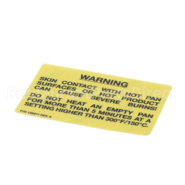 128671 Compatible Groen Label, Warning, Hot Surf Ace