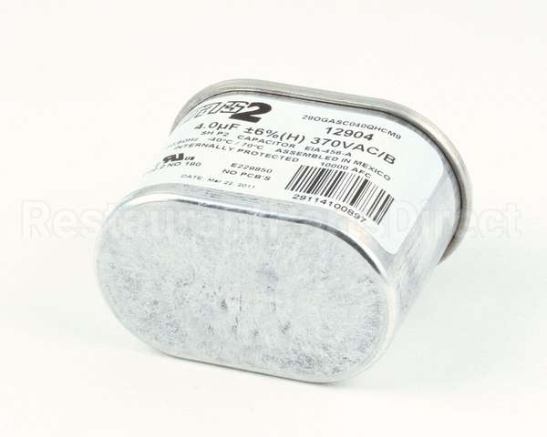 12904 Mars Motors Run Capacitor 4Mfd 370V Oval