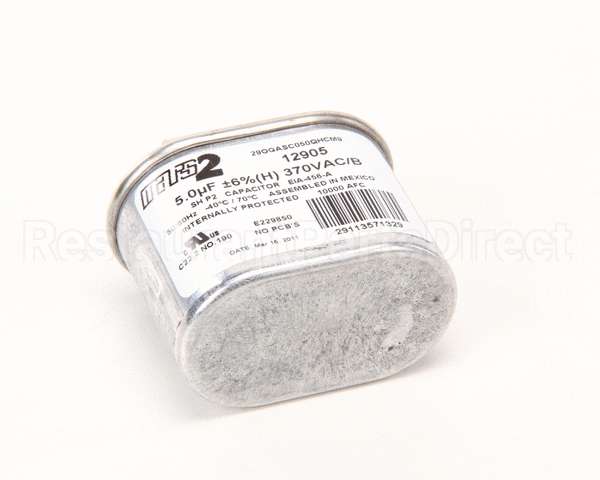 12905 Mars Motors Run Capacitor 5Mfd 370V Oval
