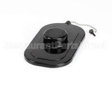 12981.0001 Bunn Lid/Chain Kit, Pour-In Black