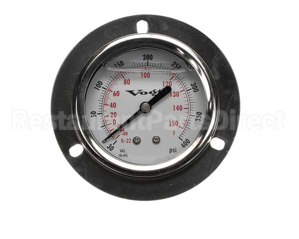 12D2590G09 Vogt Ice Machines Gage, 2.5" Lqd Filled, 30"-400