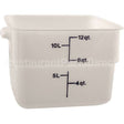 12SFSP148 Compatible Cambro Container Sq 12Qt -148 Poly/White