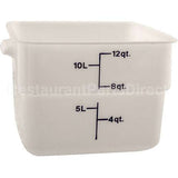 12SFSP(148) Compatible Cambro Container Sq 12Qt -148 Poly/White