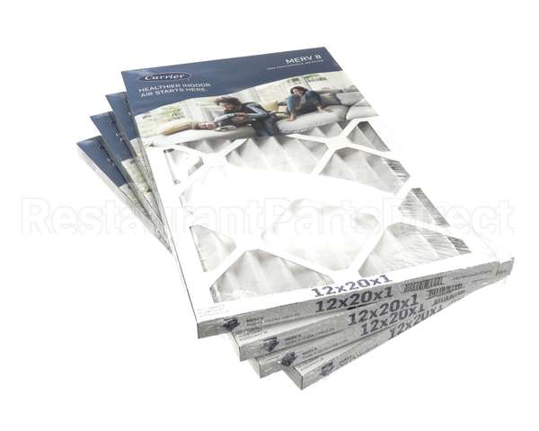 12X20X1-M8-C-P4 Carrier Merv 8 1" Filter Pack