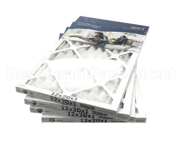12X20X1-M8-C-P4 Carrier Merv 8 1" Filter Pack