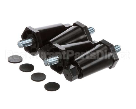 13255.0006 Bunn Kit,Leg-2.50 Adj Blk Plastic