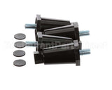 13255.0006 Bunn Kit,Leg-2.50 Adj Blk Plastic