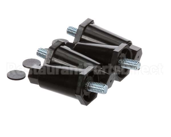 13255.0006 Bunn Kit,Leg-2.50 Adj Blk Plastic