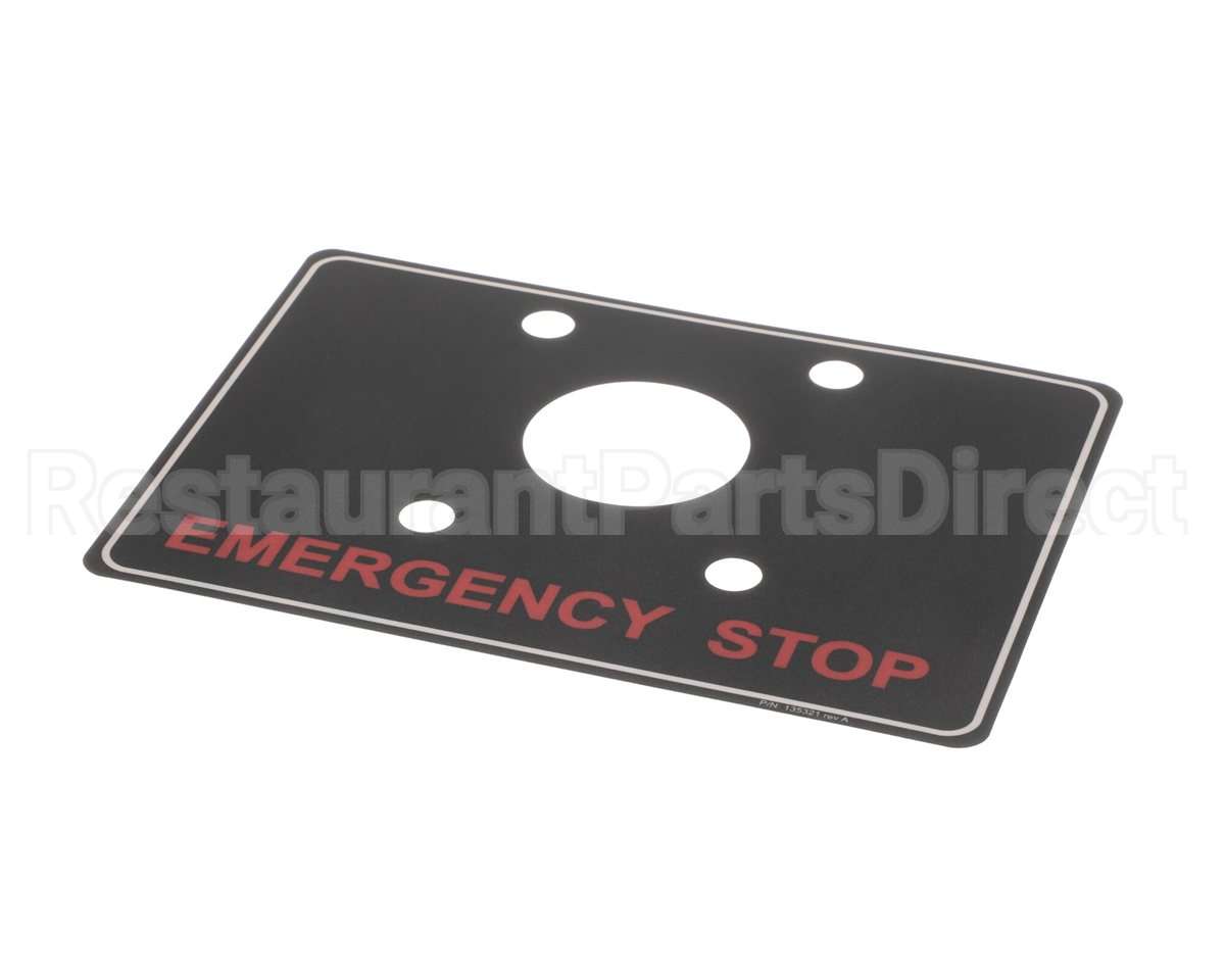 135321 Groen Label, Emergency Stop,