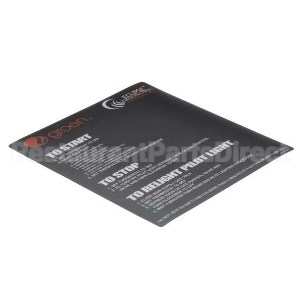 146198 Compatible Groen Overlay, Braising Pan Mi Llivolt Ignition Manual